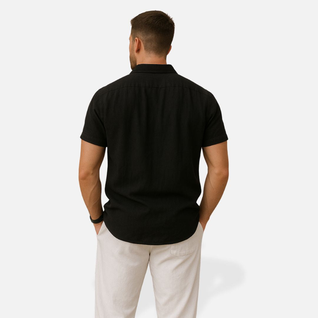 Aurelio | Conjunto de lino de hombre, camisa y pantalón - view 6