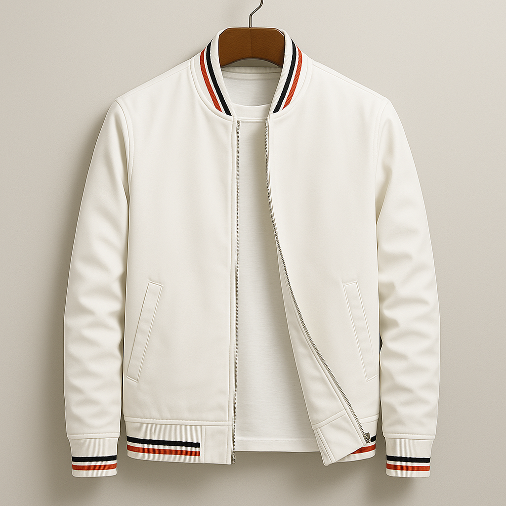 Bruno | Chaqueta bomber de hombre - Blanco