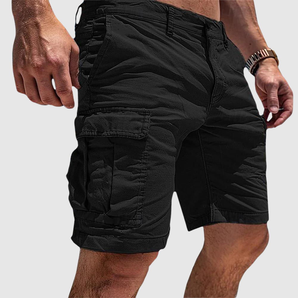 Bruno | Pantalones cortos cargo de hombre - Negro