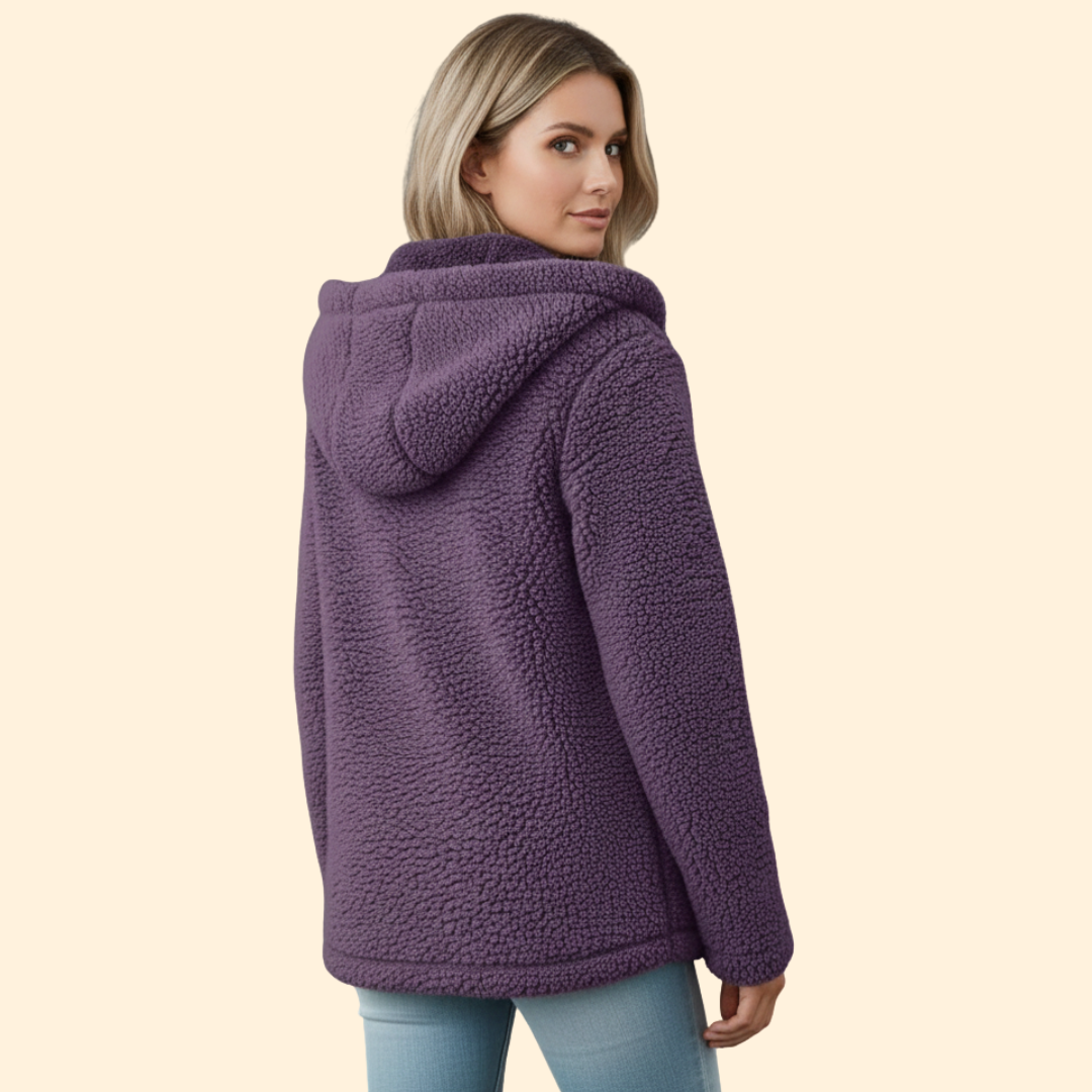 Catalina | Chaqueta de borreguito con capucha para mujer - foto 13