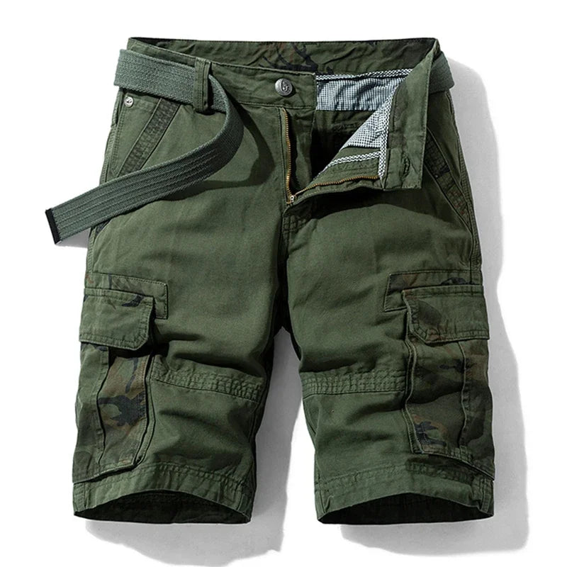 César | Pantalón corto cargo de hombre - Verde ejército
