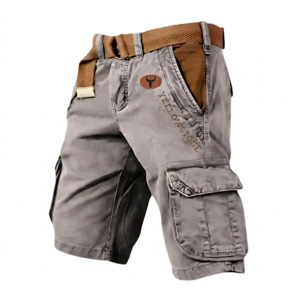 David | Pantalones cortos cargo de hombre - Gris