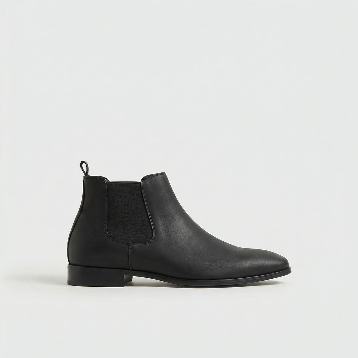 Delfín | Botines chelsea de piel de hombre - Negro