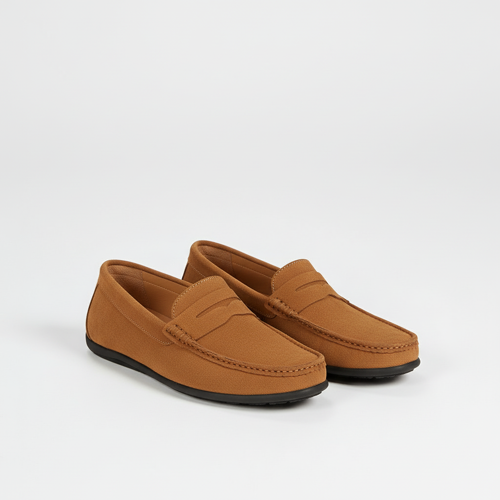 Diego | Mocasines de ante de hombre - Beige