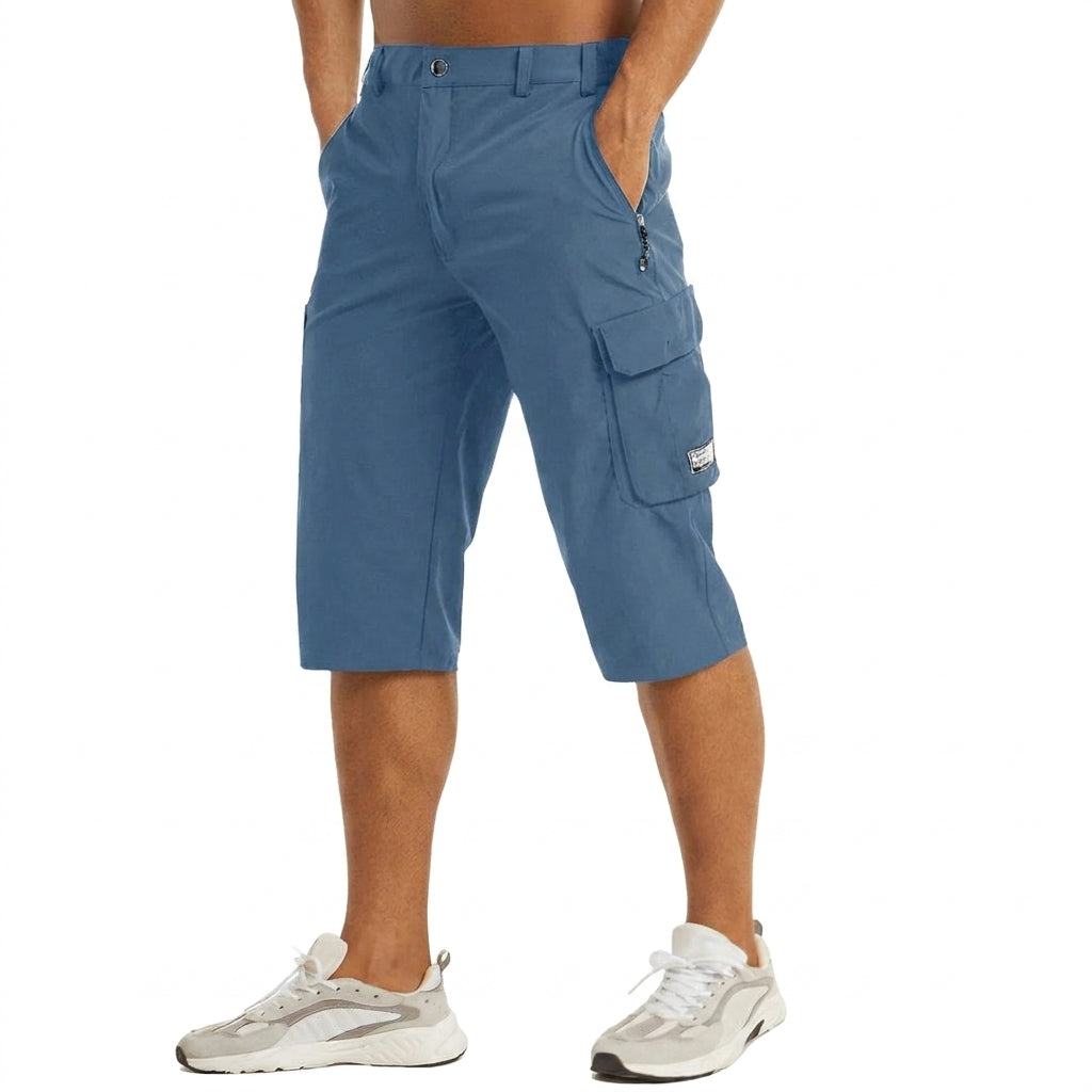 Diego | Pantalón corto cargo de hombre - Azul