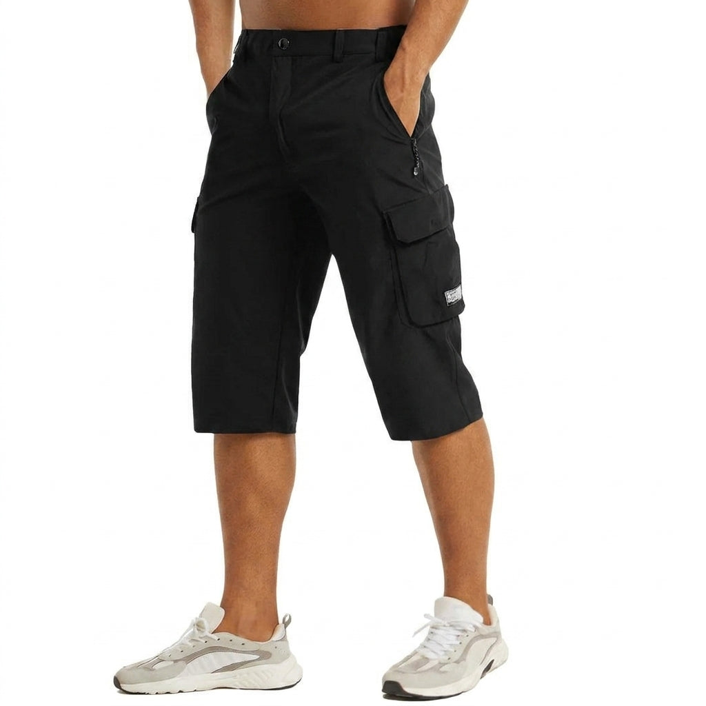 Diego | Pantalón corto cargo de hombre - Negro