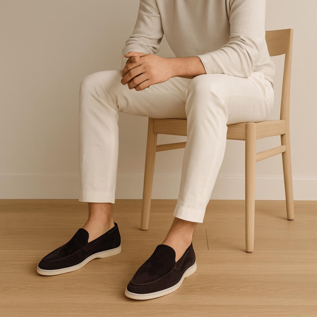 Fernando | Mocasines de ante para hombre sin cordones - view 8