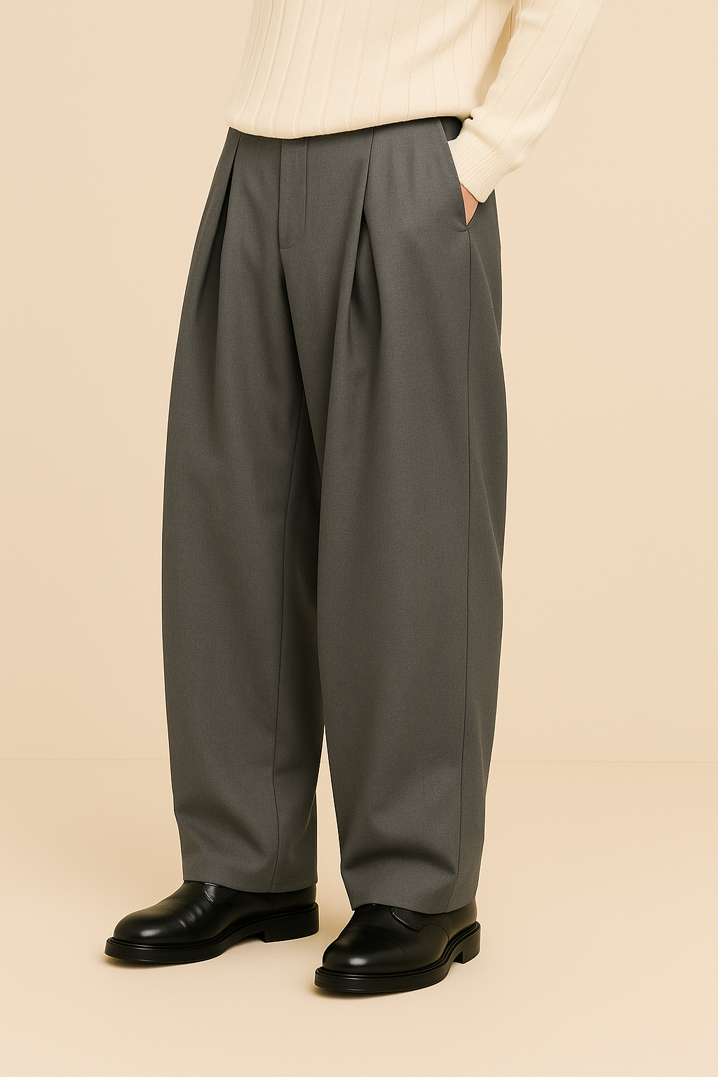 Francisco | Pantalón de vestir de hombre de pierna ancha - view 7