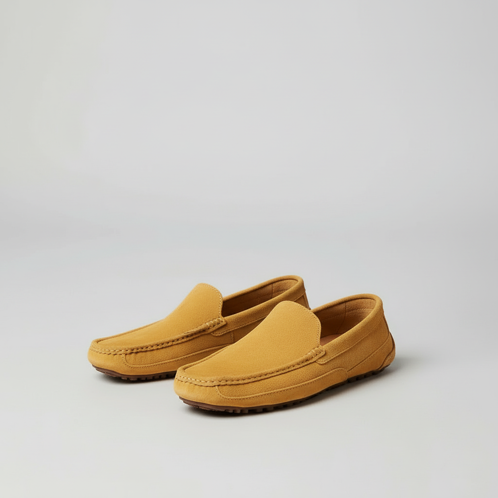 Héctor | Mocasines de ante de hombre - Marrón claro
