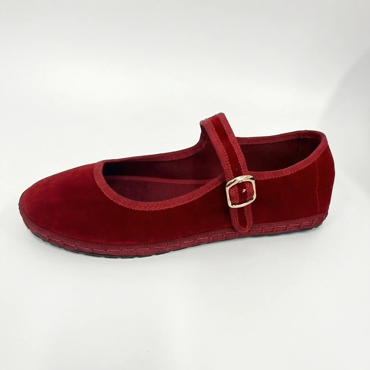 Itziar | Merceditas planas de mujer con hebilla - Rojo