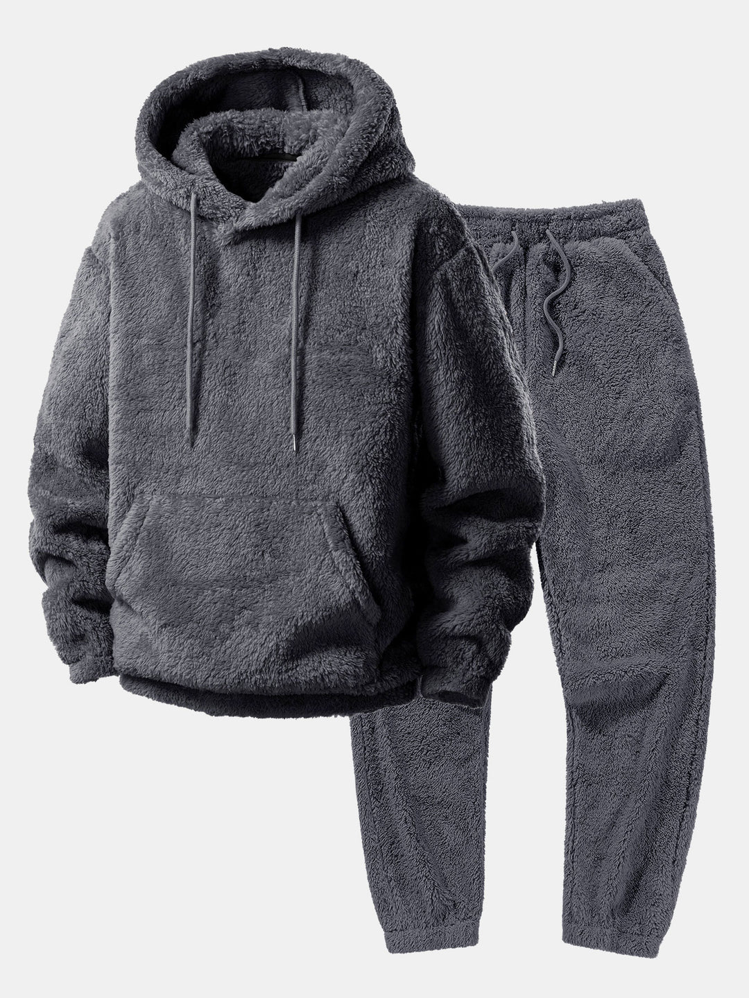 Iván | Conjunto deportivo de hombre de forro polar con capucha - Gris oscuro