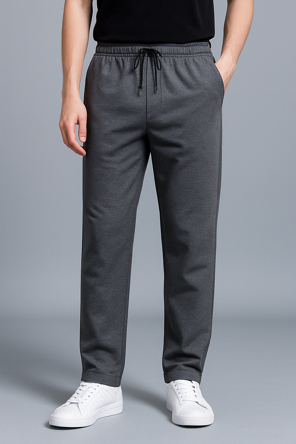Jacobo | Pantalón jogger de hombre de corte regular - Gris oscuro