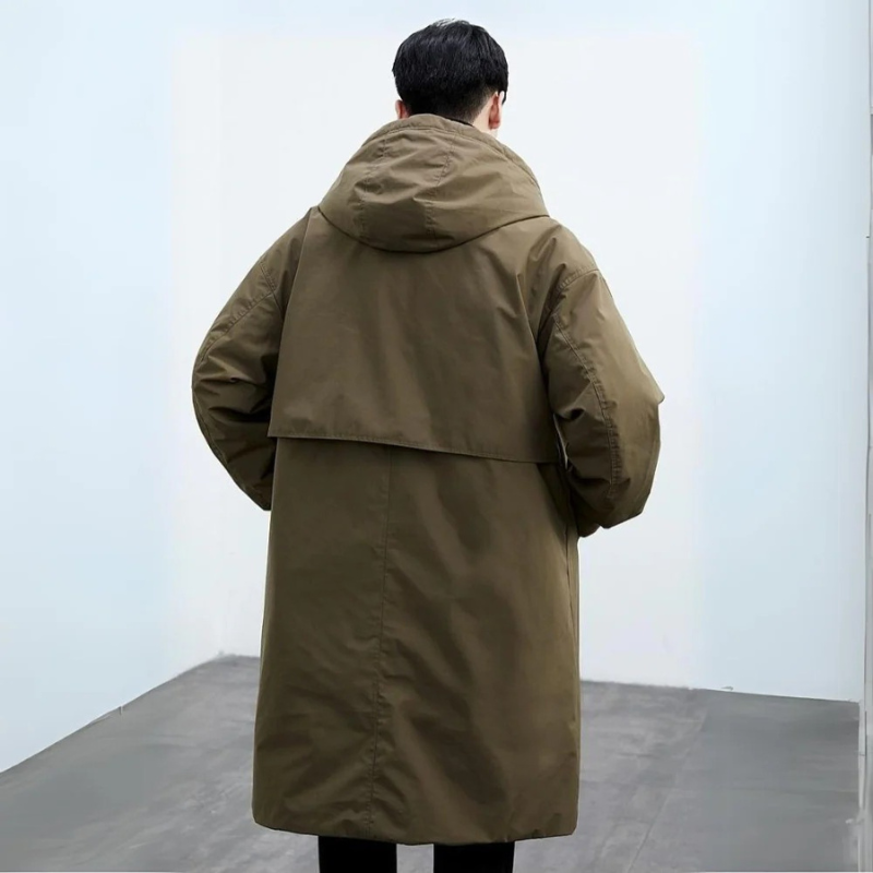 Jesús | Parka larga acolchada de hombre con capucha - foto 4