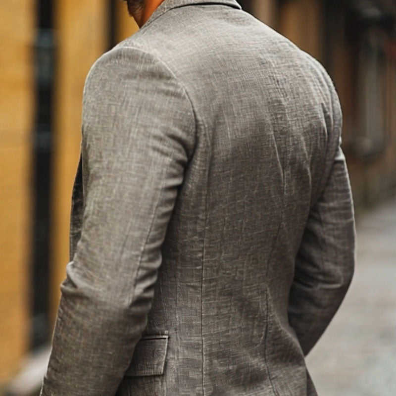 Lisandro | Americana de hombre de corte slim, gris - foto 8