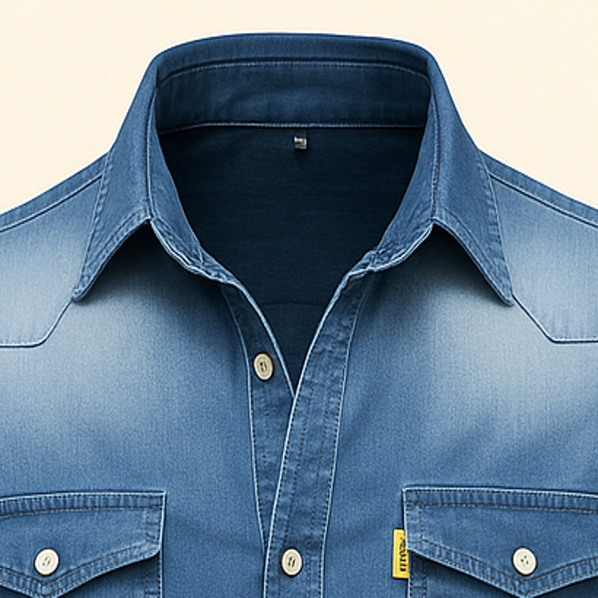 Lorenzo | Camisa vaquera de hombre elástica - foto 9