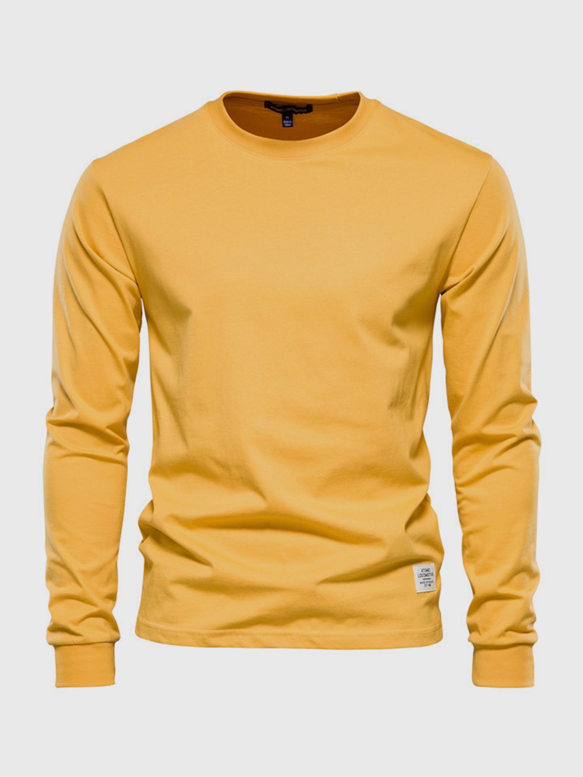 Manuel | Camiseta de manga larga de hombre - Amarillo
