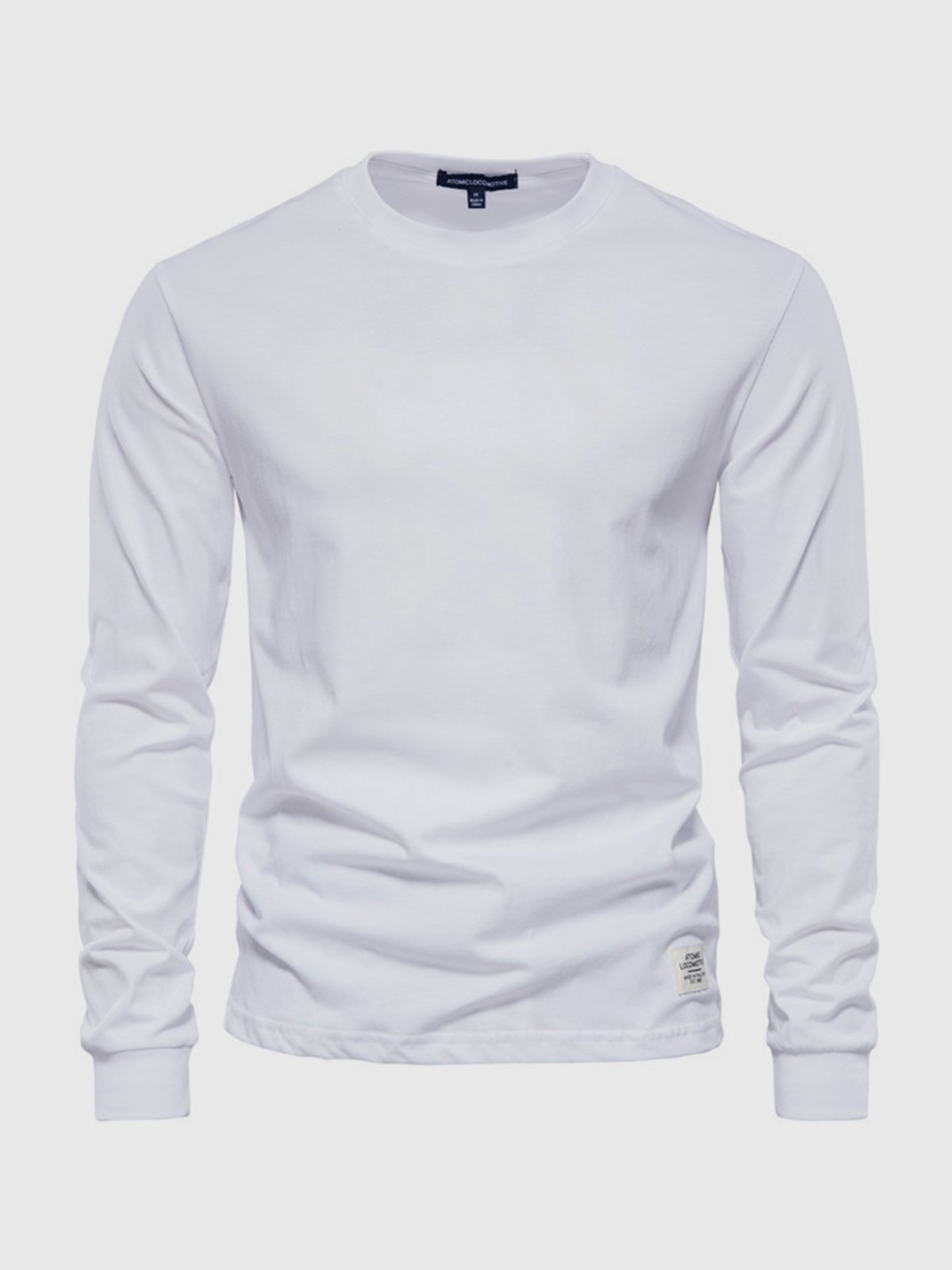 Manuel | Camiseta de manga larga de hombre - Blanco