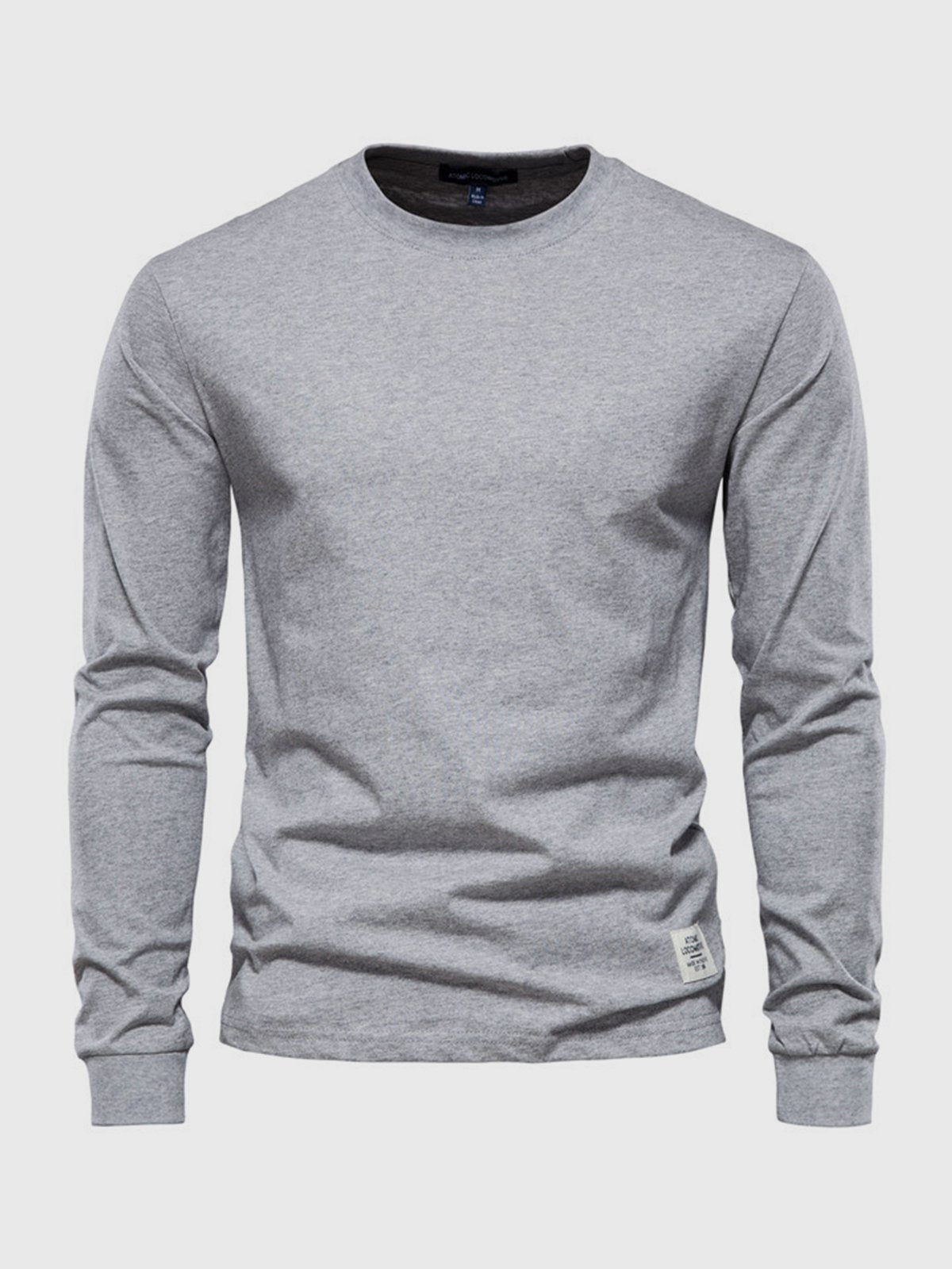 Manuel | Camiseta de manga larga de hombre - Gris Claro