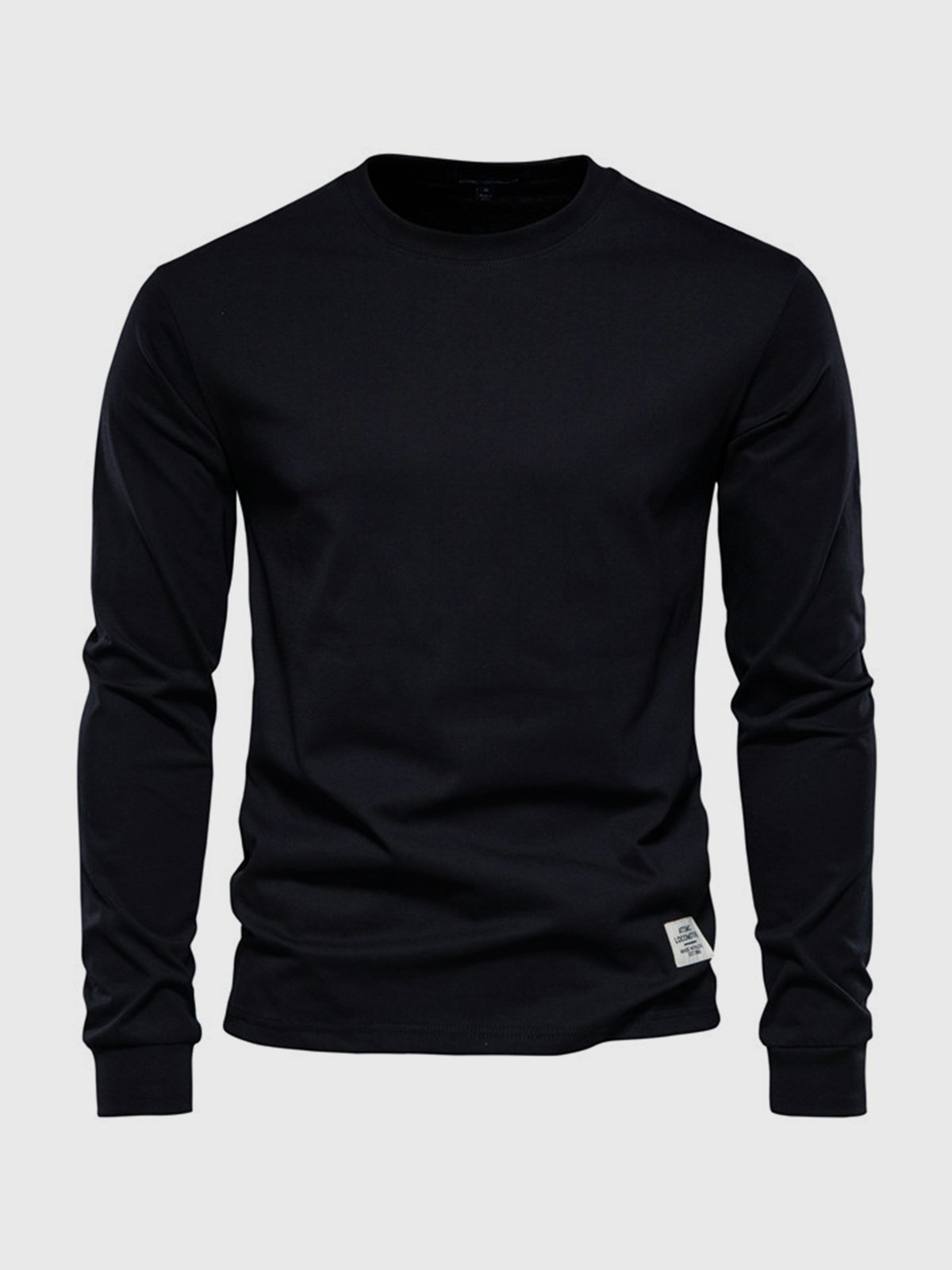 Manuel | Camiseta de manga larga de hombre - Negro