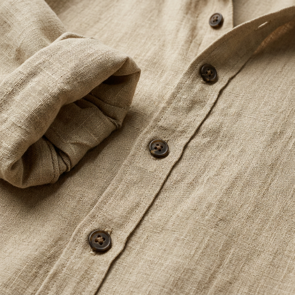 Marcos | Camisa de lino de hombre de corte holgado - view 11