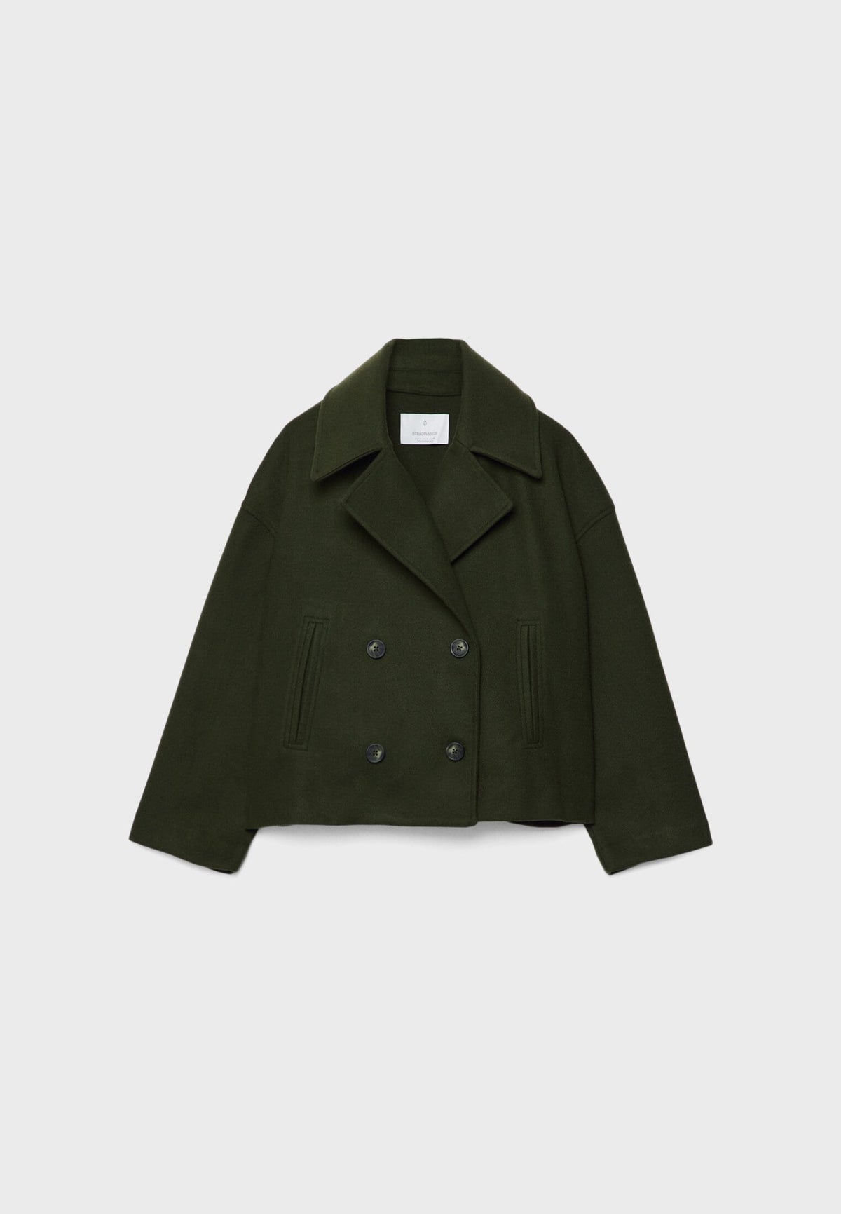 Martina | Chaqueta corta de mujer con doble botonadura - Verde
