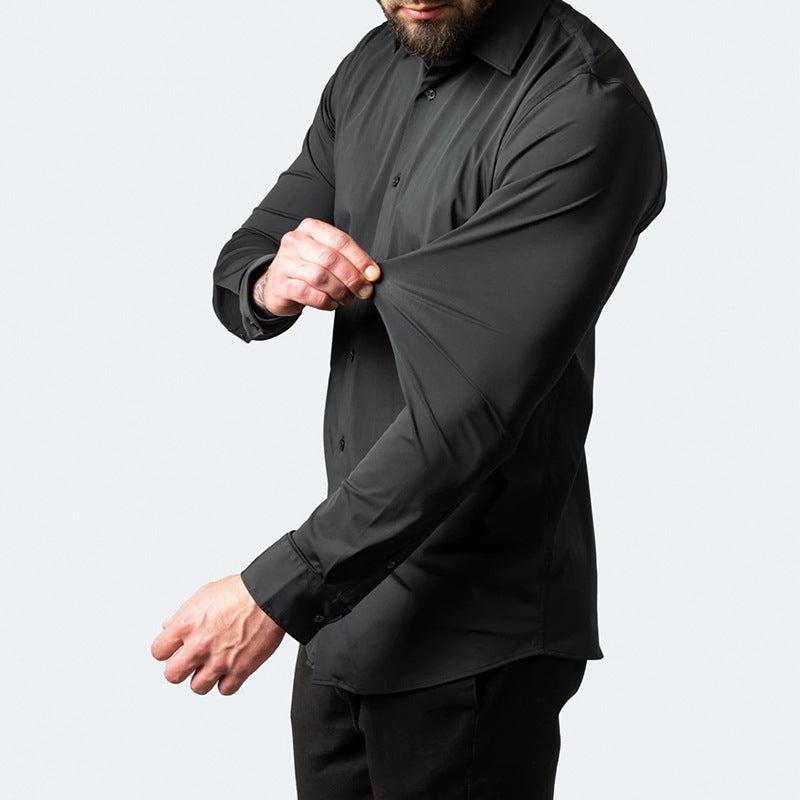 Mauricio | Camisa de hombre elástica de manga larga - foto 7