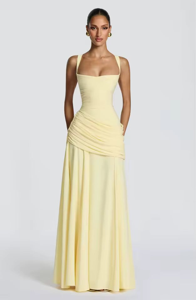 Nuria | Vestido maxi de mujer con escote de corazón - view 3