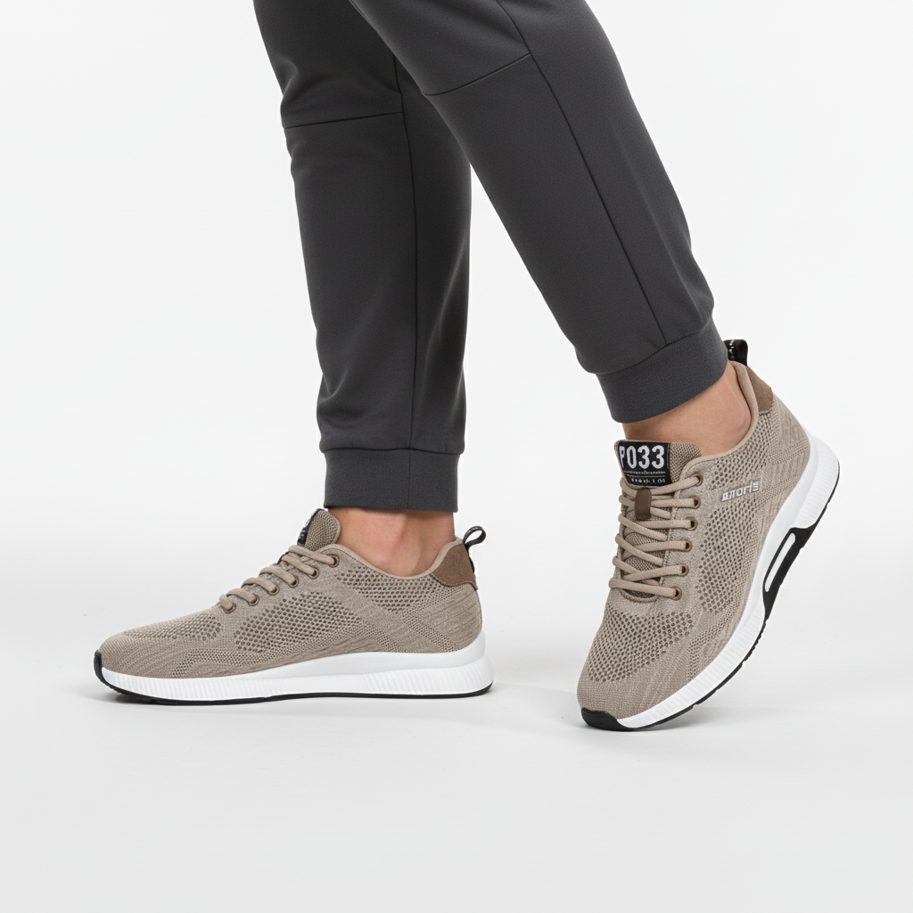 Pablo | Zapatillas de hombre con alzas - Beige