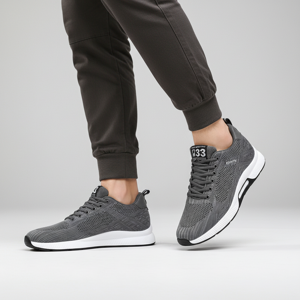 Pablo | Zapatillas de hombre con alzas - Gris