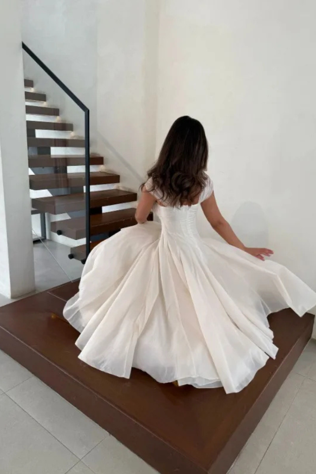 Paula | Vestido midi de tul para invitada de boda - view 4
