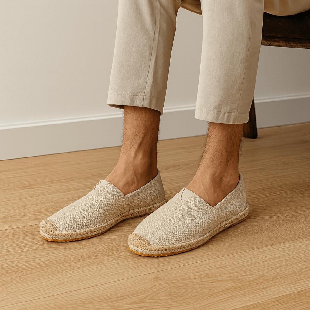 Ramón | Alpargatas de hombre sin cordones - Beige