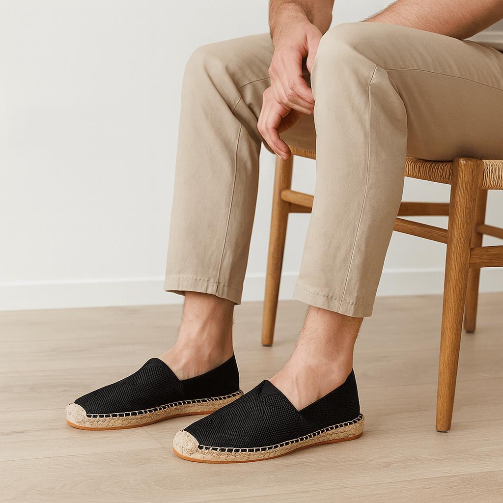 Ramón | Alpargatas de hombre sin cordones - Negro