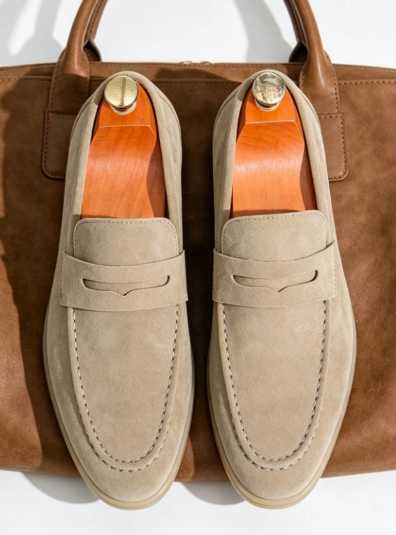 Sabino | Mocasines de ante sin cordones para hombre - foto 5