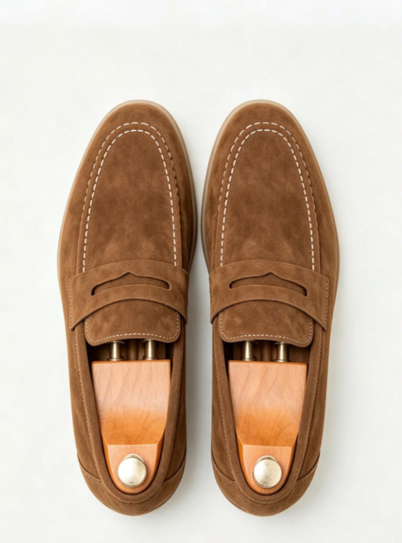 Sabino | Mocasines de ante sin cordones para hombre - foto 7