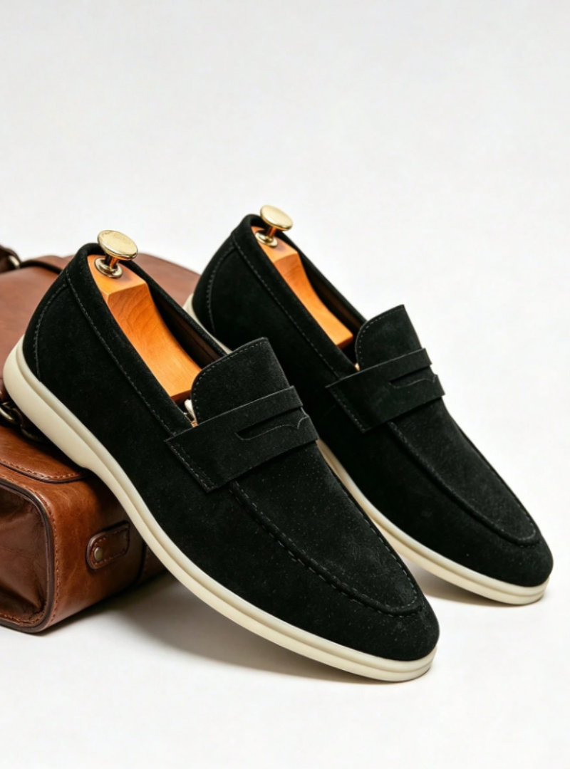 Sabino | Mocasines de ante sin cordones para hombre - foto 8
