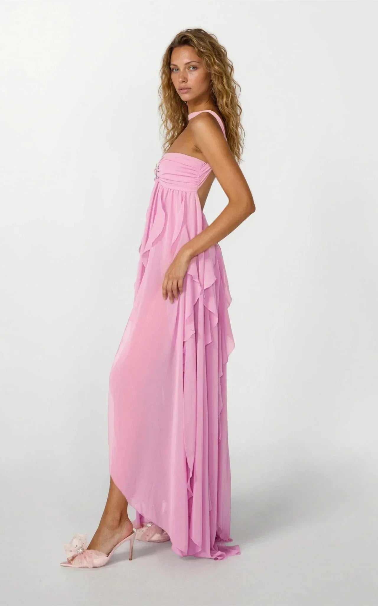 Sofía | Vestido largo de mujer con volantes - view 12