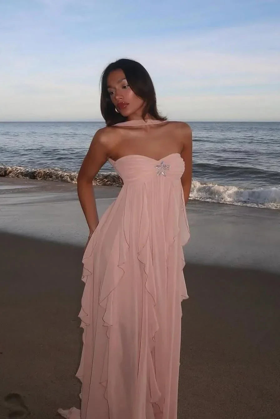 Sofía | Vestido largo de mujer con volantes - view 8