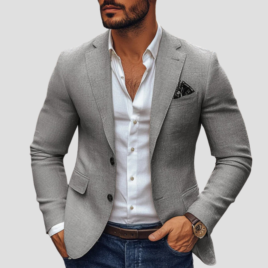 Tomás | Americana sport de hombre de corte moderno - Gris