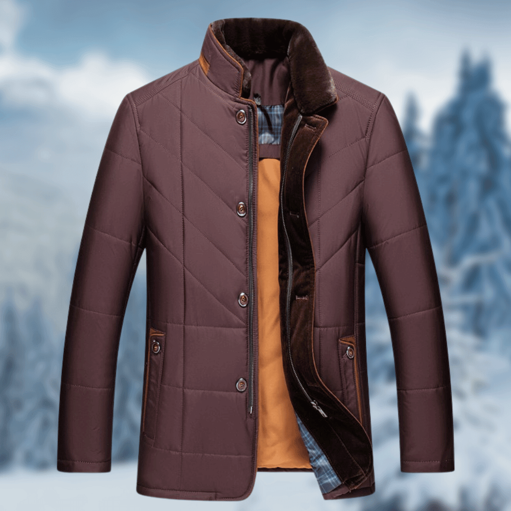 Unai | Chaqueta acolchada de hombre para invierno - Burdeos