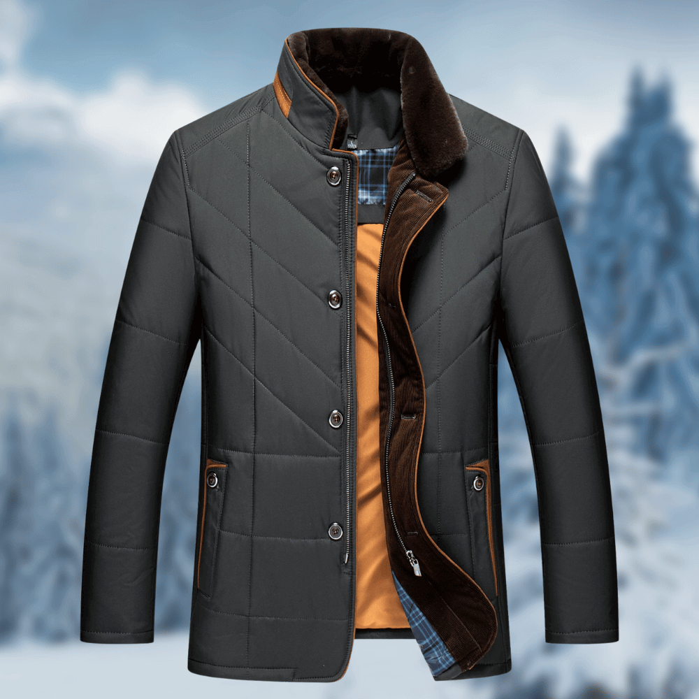 Unai | Chaqueta acolchada de hombre para invierno - Negro