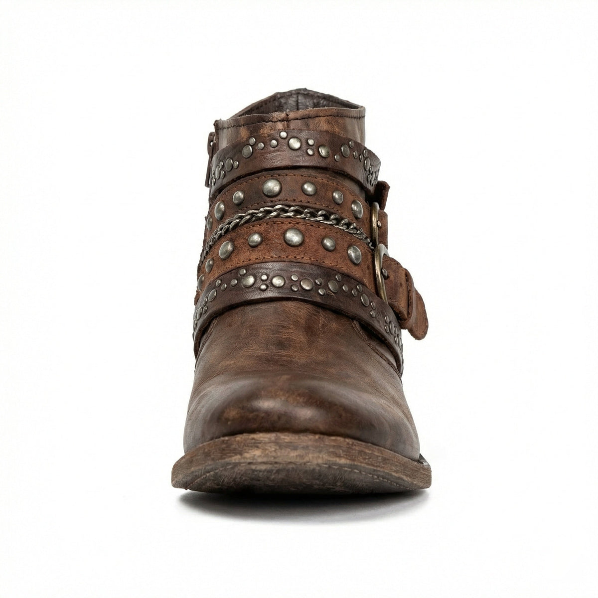 Violeta | Botines de mujer con tachuelas y cadena - foto 5