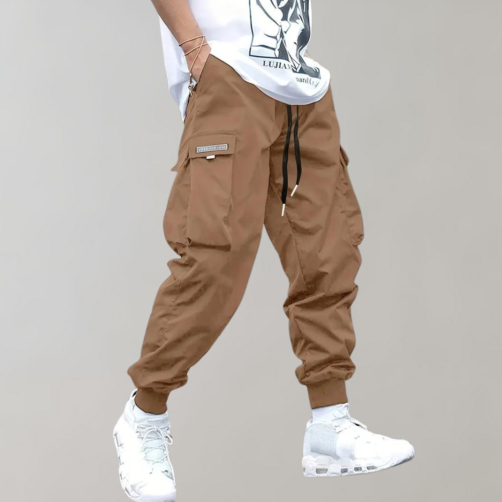 Yago | Pantalón cargo jogger de hombre - Caqui